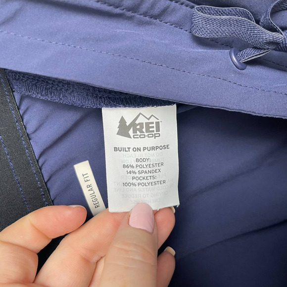 REI Regular Fit‎ Women’s XS Poly-Spandex Skirt Navy Blue, Pockets Elastic Waist - Picture 10 of 11